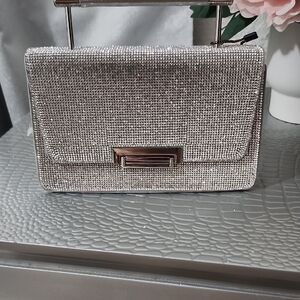Elegant Silver Clutch Bag